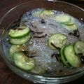 ＋SUN3's cooksnap of when they made 春雨とキュウリの塩こんぶ酢の物.