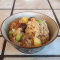 JamieKata's cooksnap of when they made 母直伝！秋のいろどり栗ごはん。.