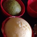 saikorokoro's cooksnap of when they made ふわ☆もち☆とうふde抹茶蒸しパン.
