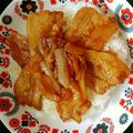 ゆんのぉぉぉ's cooksnap of when they made 豚バラ肉と玉ねぎの焼肉丼.