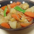 修行嫁。's cooksnap of when they made *´－｀)ほんわか人参&じゃが芋の煮物☆.