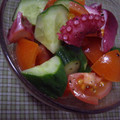 sumityon830's cooksnap of when they made トマトとたことキュウリで☆彡簡単マリネ.