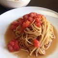 maimei's cooksnap of when they made 冷凍トマトで冷製トマトパスタ.