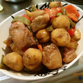 ゆりYO船長's cooksnap of when they made 鶏と栗の甘辛煮.