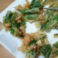 モリトン's cooksnap of when they made おくらと海老の上品なかきあげ.