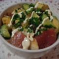 くっくのん's cooksnap of when they made マグロとコロコロアボカド長芋キューリ和え.