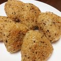 ayaakari's cooksnap of when they made ごまおかかたっぷり焼きおにぎり.