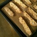 いちごまる｡'s cooksnap of when they made ノンオイル!黒ごま＆かぼちゃビスコッティ.