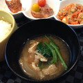 まっきー♪３７'s cooksnap of when they made 時短！ほうれん草と薄揚げの味噌汁.