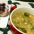 2児ママみきてぃ's cooksnap of when they made オクラとワカメのかきたま汁.