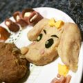 食ぱんラヴ's cooksnap of when they made ☆ミニチュアダックスフント☆キャラ弁.