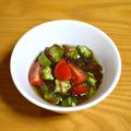 つちかな's cooksnap of when they made オクラ・トマト・もずく酢の簡単サラダ♫.