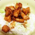 べーちゃん★'s cooksnap of when they made ササミのカリッと蒲焼風丼。.