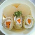 のりたマヨ子's cooksnap of when they made 生姜風味でほっこり☆白菜ささみロール.