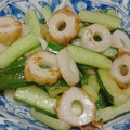 QPはにー's cooksnap of when they made キュウリとちくわのごま油炒め.