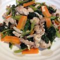 お豆天使's cooksnap of when they made ＊豚肉＊小松菜の中華炒め.