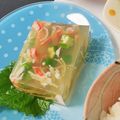 ❀あおい❀'s cooksnap of when they made かにかまとオクラの寒天寄せ.