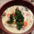 Walnut1107's cooksnap of when they made らくちん♡クラムチャウダー.