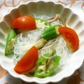 Satoco❋'s cooksnap of when they made オクラと茗荷で♪夏のさっぱり春雨サラダ.