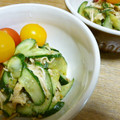 さわノート's cooksnap of when they made ささみときゅうりのからし和え.