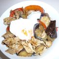 monemaruku's cooksnap of when they made 茄子と豚のお酢炒め丼.