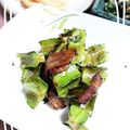 ＴＯＭＯＷＡＴ's cooksnap of when they made 四角豆とベーコンのカレー炒め.