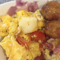 coro７'s cooksnap of when they made えびとトマトの炒りたまご.