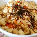 ❀のんたん❀'s cooksnap of when they made 休日のお昼に♪鶏と豆腐の和風丼.