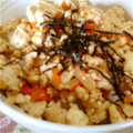 ❀のんたん❀'s cooksnap of when they made 休日のお昼に♪鶏と豆腐の和風丼.