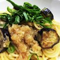 銀の母ちゃん's cooksnap of when they made 暑〜い夏に❥ナスとおろしの冷製パスタ.