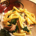 Oyakmam's cooksnap of when they made 舞茸ほうれん草ｻｰﾓﾝのｸﾘｰﾑﾊﾟｽﾀ.