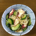 早起きまま's cooksnap of when they made もやしときゅうりとタコの中華風和え物.