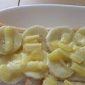 きらり流れ星's cooksnap of when they made バナナチーズトースト.