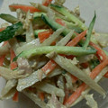 vignemale's cooksnap of when they made ツナ・ごぼう・きゅうりの和風マヨサラダ♡.