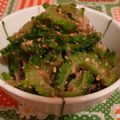 rie-tin's cooksnap of when they made ご飯の友　～おかかゴーヤ～.