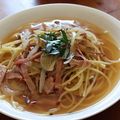フエー's cooksnap of when they made 玉ねぎベーコンの簡単スープパスタ.