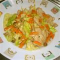 もぐ・ω・くま's cooksnap of when they made 冷蔵庫をスッキリ！残り食材の簡単野菜炒め.