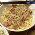 ヤンクスイチロー's cooksnap of when they made ウインナーとキャベツのバター醤油パスタ.