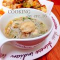 erc_16's cooksnap of when they made 塩麹de＊鶏皮と春雨の中華スープ＊.