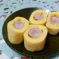 赤い電話's cooksnap of when they made お弁当に！簡単ソーセージ卵焼き マツダ巻.