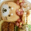 ﾄﾐﾄﾐ♪'s cooksnap of when they made 大人キャラ弁 今日のわんこ弁当.