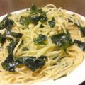 papikun's cooksnap of when they made ワカメとマヨネーズの美味しいパスタ.