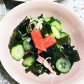 英利香姫's cooksnap of when they made 胡瓜わかめカニカマ＊らくちん酢の物.