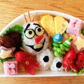 たけちゃん1220's cooksnap of when they made アナと雪の女王「オラフ」簡単キャラ弁当.