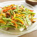 簡単手抜きママ's cooksnap of when they made ピリ辛ごまだれで♪鮭（秋鮭）の野菜蒸し♡.