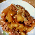 はにーくろーばー's cooksnap of when they made 秋の味覚♡さつまいもと鶏ももの味噌炒め.
