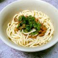 あみ◎'s cooksnap of when they made 簡単一人ご飯☆冷やし玉子納豆うどん.