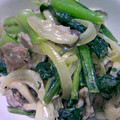 らんとこなん's cooksnap of when they made 豚肉と小松菜のマヨ炒め.