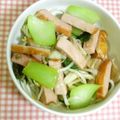 hirokumi93's cooksnap of when they made ボンレスハムとチンゲン菜の中華風野菜炒め.