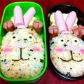 やまfam0610's cooksnap of when they made （キャラ弁）ウサビッチ★プーチン.